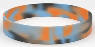 Black / Orange / Light Blue