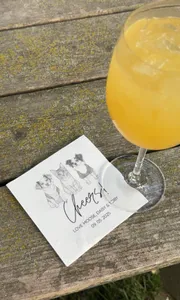 CustomCanvasNow.Com - Custom Beverage Napkin