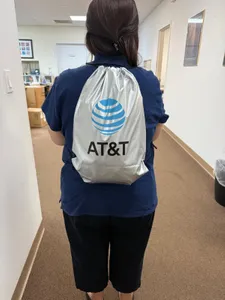 CustomCanvasNow.Com - Custom Reflective Drawstring Bag