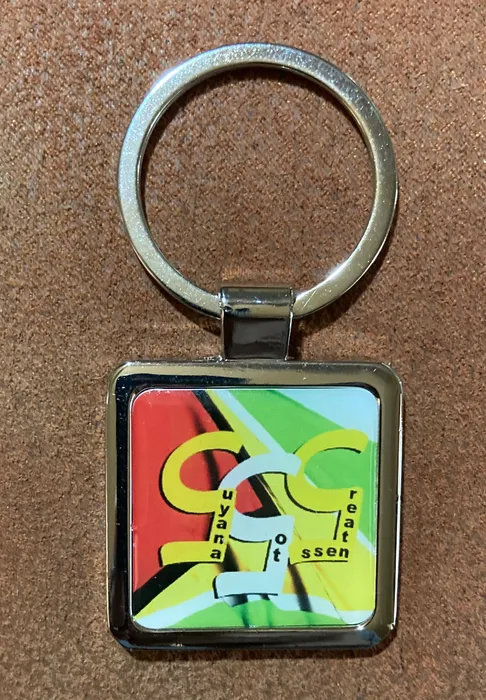 CustomCanvasNow.Com - Epoxy Square Metal Keychain