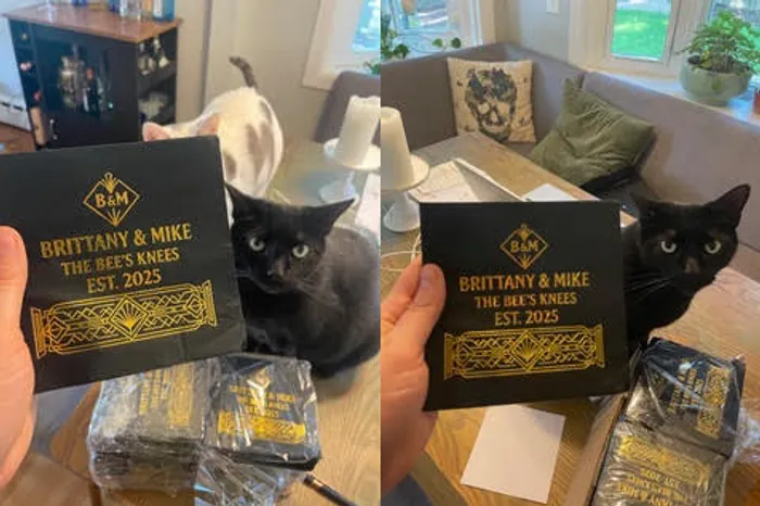 CustomCanvasNow.Com - Custom Foil Stamped Beverage Napkin