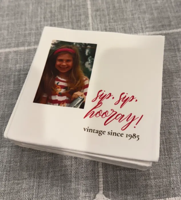 CustomCanvasNow.Com - Custom Beverage Napkin