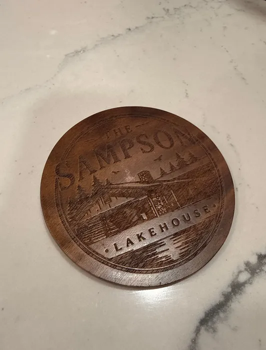 CustomCanvasNow.Com - Custom Handmade Walnut Coaster