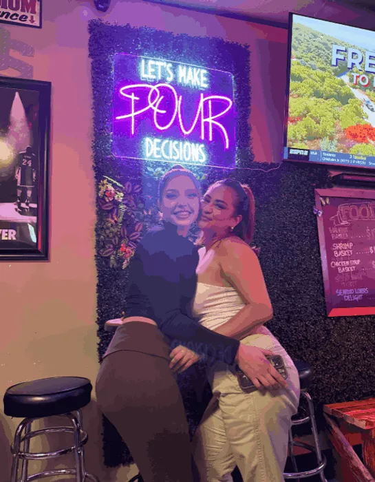 CustomCanvasNow.Com - Let's Make Pour Decisions Neon Signs