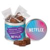 Round Tin with Molded Chocolates 