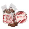 Round Tin with Molded Chocolates 