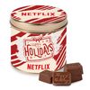 Round Tin with Molded Chocolates 