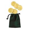 Velour Pouches with Chocolate Coins 