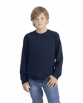 Youth Cotton Long Sleeve T-Shirt Midnight Navy