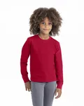 Youth Cotton Long Sleeve T-Shirt RED