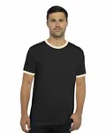 Next Level Apparel Unisex Ringer T-Shirt BLACK