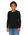 Youth Heather CVC Long-Sleeve T-Shirt Black Heather