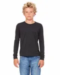 Youth Heather CVC Long-Sleeve T-Shirt Dark Gry Heather