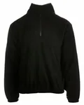 Men's Quarter-Zip Polar Fleece Pullover BLACK