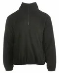 Men's Quarter-Zip Polar Fleece Pullover Heather Charcoal