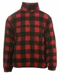Men's Quarter-Zip Polar Fleece Pullover RED