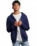 Adult Dri-Power® Full-Zip Hooded Sweatshirt Navy