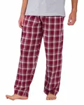Men's Harley Flannel Pant with Pockets HRTG MAROON PLD