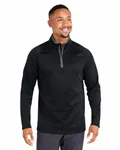 Men's Waffle Fleece Quarter-Zip PUMA BLACK