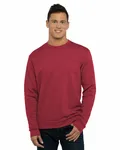 Unisex Pullover PCH Crewneck Sweatshirt Heather Cardinal