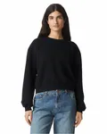 Ladies' ReFlex Fleece Crewneck Sweatshirt BLACK