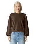 Ladies' ReFlex Fleece Crewneck Sweatshirt Brown