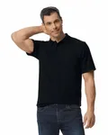 Men's Softstyle Double Pique Polo BLACK
