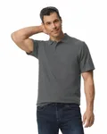 Men's Softstyle Double Pique Polo Charcoal