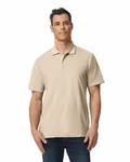 Men's Softstyle Double Pique Polo SAND