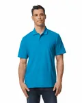 Men's Softstyle Double Pique Polo Sapphire