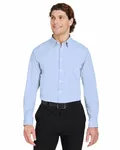CrownLux Performance® Men's Microstripe Shirt FRENCH BLUE