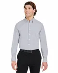 CrownLux Performance® Men's Microstripe Shirt Graphite