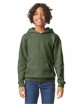 Youth Softstyle Midweight Fleece Hooded Sweatshirt Military Green