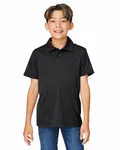 Youth Zone Sonic Heather Performance Polo Black Heather