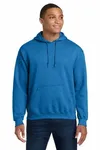 Gildan Adult Heavy Blend 8 oz., 50/50 Hooded Sweatshirt Heather Deep Royal
