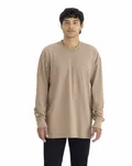 Unisex Heavyweight Cotton Long Sleeve T-Shirt TAN