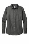 Brooks Brothers Women's Wrinkle-Free Stretch Nailhead Shirt BB18003 Deep Black