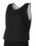 A4 Sprint Youth Reversible Mesh Tank A4N2206 Black/ White