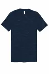 Bella + Canvas Unisex Jersey Short-Sleeve V-Neck T-Shirt NAVY SLUB