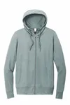 District Women's Featherweight French Terry Full-Zip Hoodie DT673 Flint Blue Heather