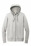 District Women's Featherweight French Terry Full-Zip Hoodie DT673 Light Heather Grey