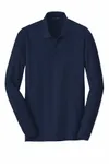 Port Authority Long Sleeve Core Classic Pique Polo. K100LS River Blue Navy