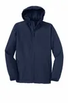 Port Authority Hooded Charger Jacket. J327 TRUE NAVY