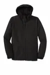 Port Authority Hooded Charger Jacket. J327 TRUE BLACK
