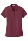 Port Authority Women's Core Classic Pique Polo. L100 Burgundy