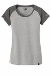 New Era Women's Heritage Blend Varsity Tee. LNEA107 Graphite/ Light Graphite Twist