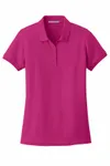 Port Authority Women's Core Classic Pique Polo. L100 Pink Azalea