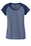 New Era Women's Heritage Blend Varsity Tee. LNEA107 Dark Royal/ Dark Royal Twist