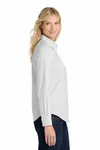 Port Authority Women's Long Sleeve Easy Care Shirt. L608 Red/ Light Stone