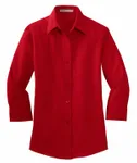 Port Authority Women's 3/4-Sleeve Easy Care Shirt. L612 RED